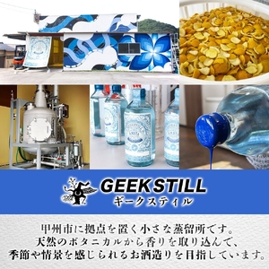 オリジナルクラフトジン 製造権 500ml 約500本 オーダーメイド ジン GIN 40度 蒸留酒 スピリッツ ボタニカル 果物 ハーブ カクテル 国産 プレゼント GEEK STILL 甲州市（K