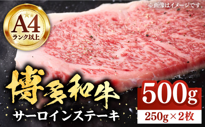 
                  博多和牛 サーロインステーキ 500g（250g×2枚）【株式会社Meat Plus】《豊前市》[VBB011] サーロインステーキ 博多和牛 人気 福岡県 さーろいんすてーき サーロイン おすすめ さーろいん ステーキ 2枚 牛肉 サーロインステーキ 高級 すてーき 小分け 冷凍 福岡
                