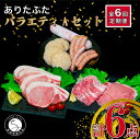 【ふるさと納税】【6回定期便 豚肉6種セット】ありたぶた バラエティAセット (豚肉6種) 6回 定期便 小分け 真空パック 豚肉 ロース バラ ウインナー ソーセージ ハンバーグ N80-1