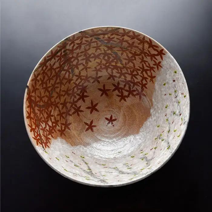 【波佐見焼】北大路魯山人写「色絵雲錦大鉢」 ボウル 陶器 食器 食器 皿 【利左エ門窯】 [QB31]  波佐見焼