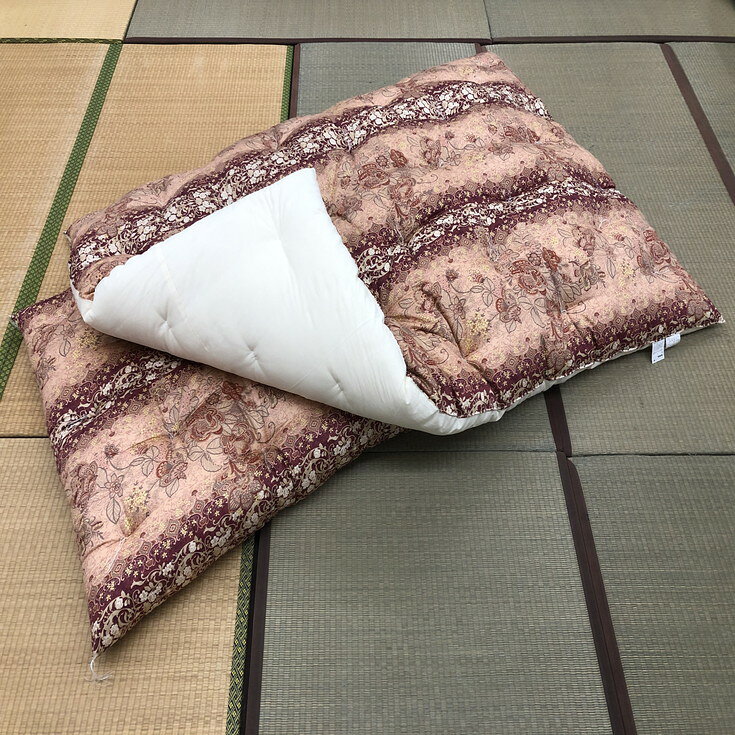 【ふるさと納税】ふとん打ち直し アジアン柄 抗菌・抗ウイルス生地 2枚組 日本製 ふとんのワタセ