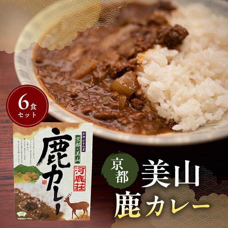 【ふるさと納税】美山鹿カレー6食セット | ジビエカレー 鹿肉 スパイス レトルト 惣菜 セット 詰め合わせ 南丹市
