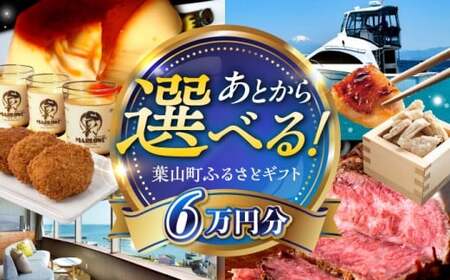 【あとから選べる】葉山町ふるさとギフト 6万円分 牛肉 葉山牛 プリン スイーツ 宿泊券 旅行 定期便 神奈川 葉山[ASZU002]