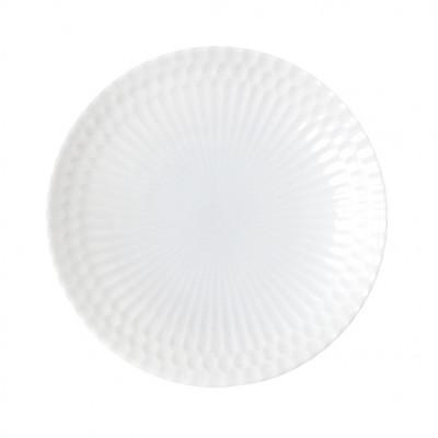 ふるさと納税 瑞浪市 【4枚SET】美濃焼 さざなみ 13皿 ホワイト 13.3×2.2cm |  | 01