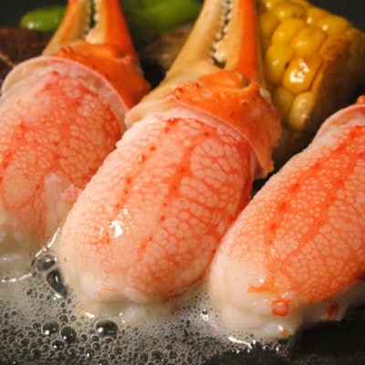 本ずわい蟹 贅沢三昧セット(ポーション・爪・爪下)1.5kg　カット済み　鍋・かにしゃぶにピッタリ!【配送不可地域：離島】