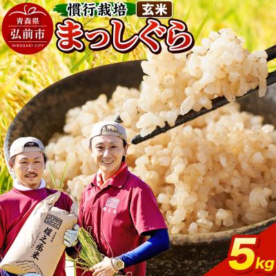ふるさと納税 弘前市 まっしぐら 5kg [玄米] 慣行栽培 青森県産 令和7年産|24_gnz-190501