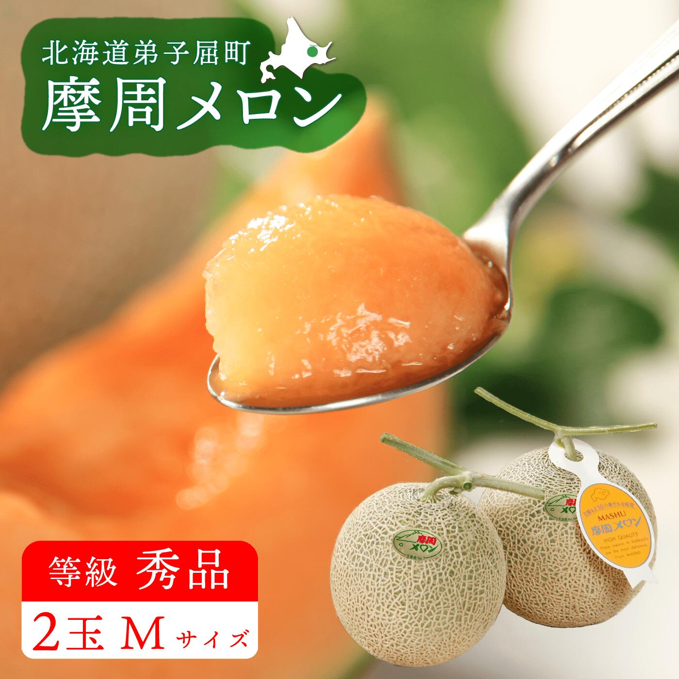 【ふるさと納税】☆先行予約☆3073.摩周メロン秀品2玉入り(1玉1.1kg以上) 8月上旬より順次発送　果物 9,000円