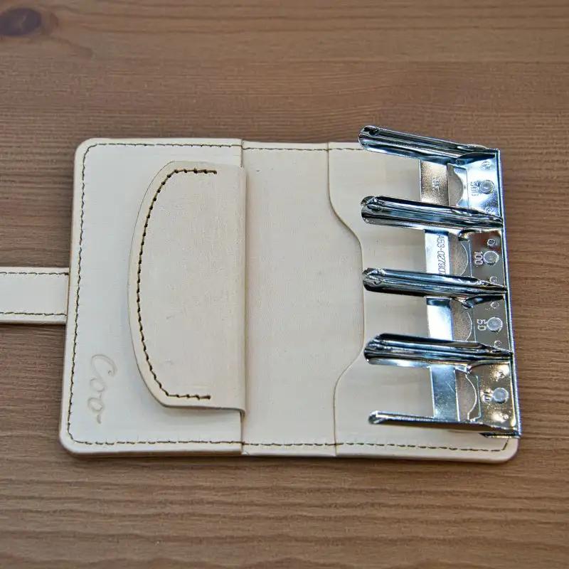 レール式コインケース【ダークブラウン】各コインをキッチリ収納できる小さなお財布！【lfco0002-3】