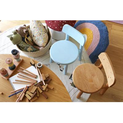 ふるさと納税 筑後市 ニカ キッズチェア パステルブルー |  | 01