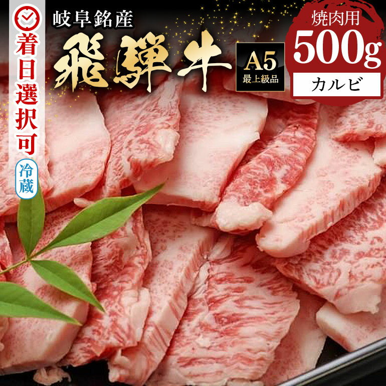 【ふるさと納税】 飛騨牛 焼肉用 カルビー (500g) 冷蔵 黒毛和牛 和牛 牛肉 肉 焼き肉 BBQ バーベキュー アウトドア 行楽 お盆 お中元 暑中見舞い プレゼント ギフト 贈り物 日付指定 時間指定 507 送料無料