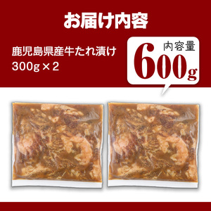 鹿児島県産 牛肉 国産 たれ漬け セット (計600g) 【Rana】A849