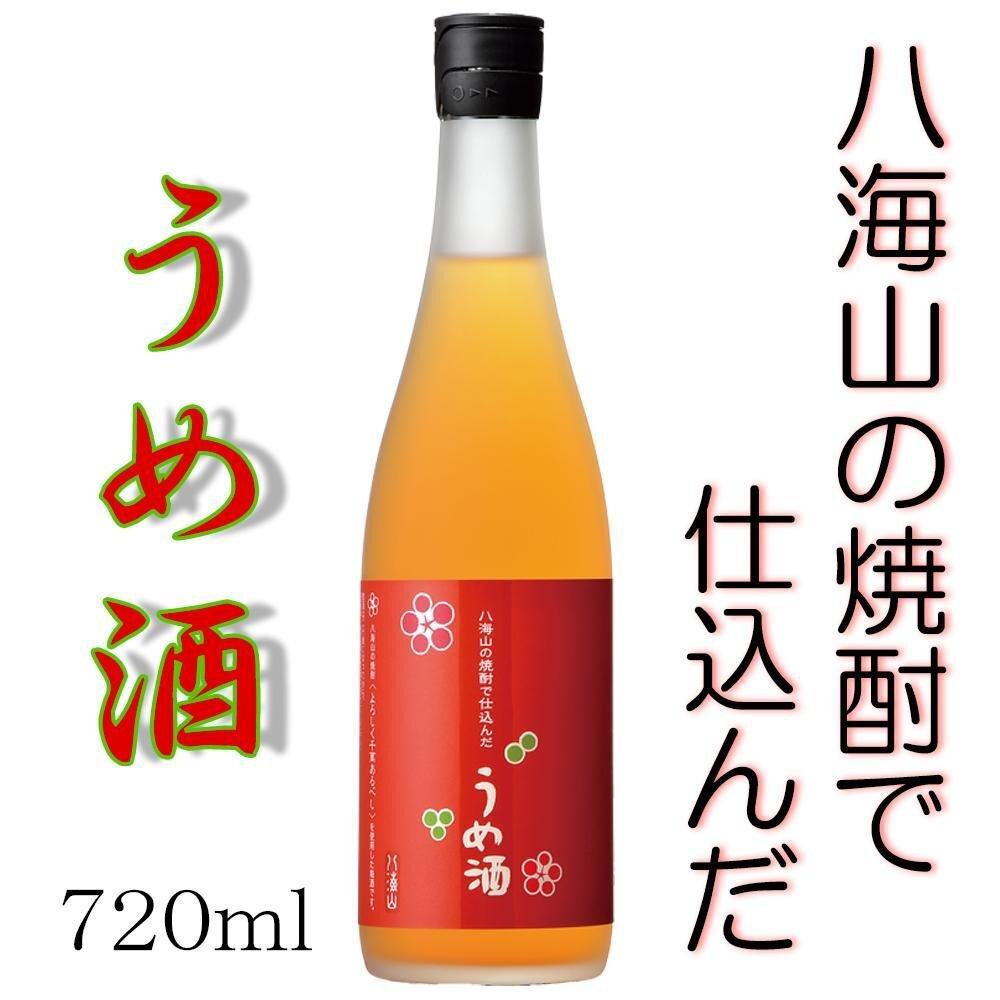 【ふるさと納税】八海山の焼酎で仕込んだ「うめ酒」四合瓶（720ml） | お酒 さけ 人気 おすすめ 送料無料 ギフト