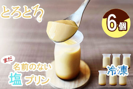 まだ名前のない塩プリン（6個入り） プリン 塩プリン 冷凍プリン デザートプリン スイーツプリン 洋菓子 お菓子 ぷりん デザート スイーツ 冷凍 B110-029