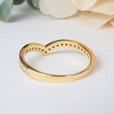 ふるさと納税 甲府市 0.30ct　Vラインダイヤモンドリング9551　YG |  | 02