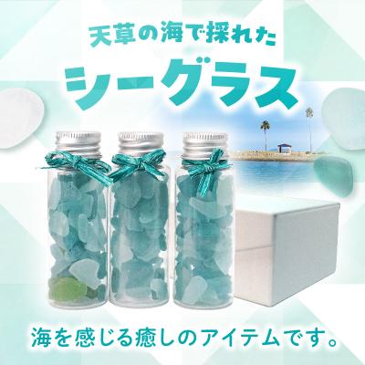 ふるさと納税 天草市 シーグラス小瓶Aセット(水色系)_S183-001 |  | 01