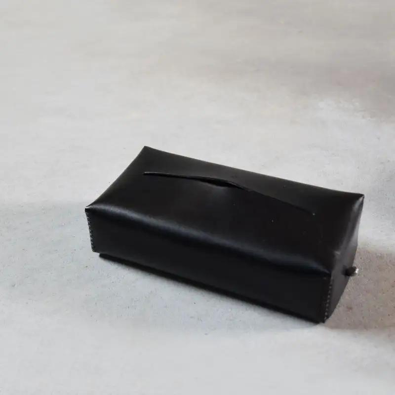 Teha’amana Tissue Cover Basic テハマナ ティッシュカバー ベーシック ブラック 革 皮 雑貨 おしゃれ レザー 本革 こだわりの逸品 地域特産品 ギフト 自分用 人気 お