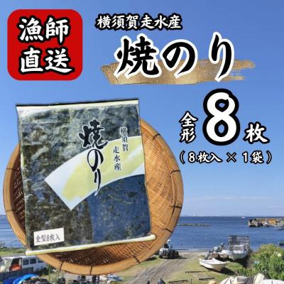ふるさと納税 横須賀市 【訳あり】海苔1袋(全形8枚) 漁師直送 上等級 焼き海苔 のり