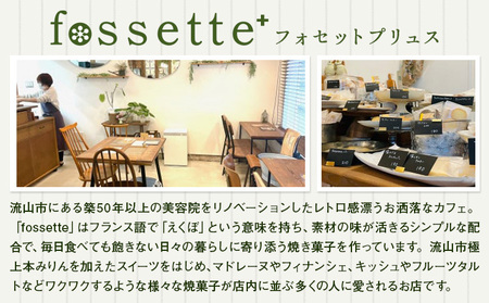 お菓子 クッキー 焼き菓子 詰め合わせ 14個 セット 焼き菓子屋 fossette+《30日以内に出荷予定(土日祝除く)》千葉県 流山市 送料無料 おまかせ 焼菓子 菓子 スイーツ フォセットプリュ