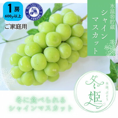 【ふるさと納税】【11月-1月発送】氷温貯蔵マスカット冬姫(1房)【家庭用】【配送不可地域：離島】【1569899】