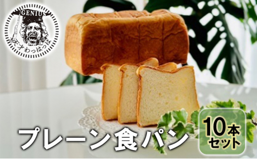 プレーン食パン10本セット[№5337-0284]