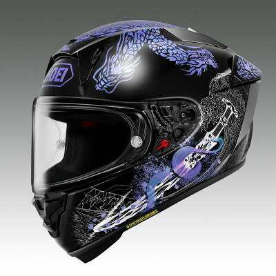 【ふるさと納税】SHOEI【X-Fifteen OROCHI (BLACK/BLUE)】S PFSチケット付き【配送不可地域：離島・沖縄県】【1757086】