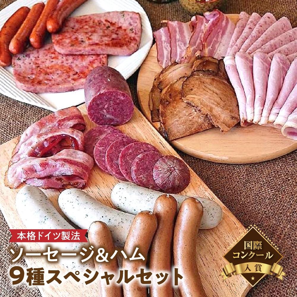 【ふるさと納税】【国際コンクール入賞】本格ドイツ製法 ソーセージ＆ハム9種スペシャルセット | 肉 ソーセージ ハム ドイツ 美味しい ギフト おすすめ 送料無料 東京 八王子