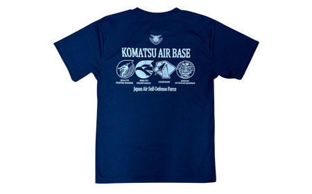 小松基地ドライTシャツ ネイビー（LLサイズ）小松基地 自衛隊 Tシャツ