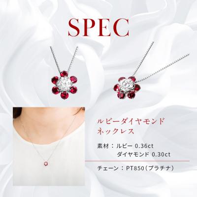 ふるさと納税 京都市 【京セラ】クレサンベール〈ルビー・天然ダイヤモンド〉ネックレス【カジュアル/プラチナ/7月誕生石】 |  | 02