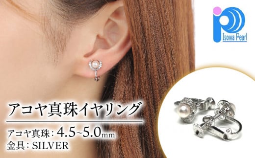 老舗の真珠専門店・ アコヤ真珠 イヤリング 4.5～5.0ミリ / あこや イヤリング 真珠 伊勢志摩 志摩 アクセサリー イヤリング ギフト パール 母の日 プレゼント 誕生日 記念日 かわいい おしゃれ 入学式 卒業式 成人式 結婚式 人気 