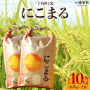 【ふるさと納税】＜令和5年産 西予市宇和町米 にこまる 約10kg（5kg×2袋）＞ お米 コメ 白米 ご飯 晩稲 大粒 特産品 愛媛県 西予市 【常温】『1か月以内に順次出荷予定』