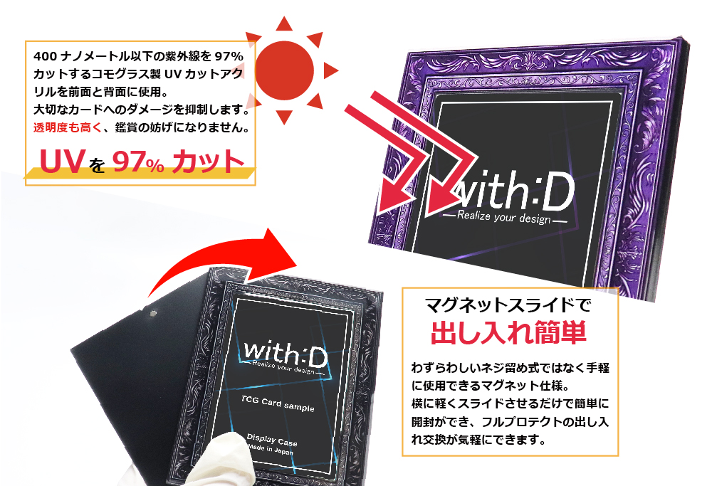 ネオジム・スライドtype ミニ アンティークレリーフ　ANTIQブルー