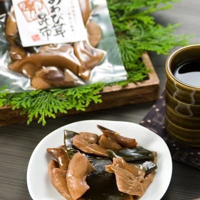 ふるさと納税 竜王町 滋賀県竜王町産ヘルシーきのこ「足太あわび茸」の山椒煮と昆布煮の【佃煮3袋セット】箱入り |  | 03