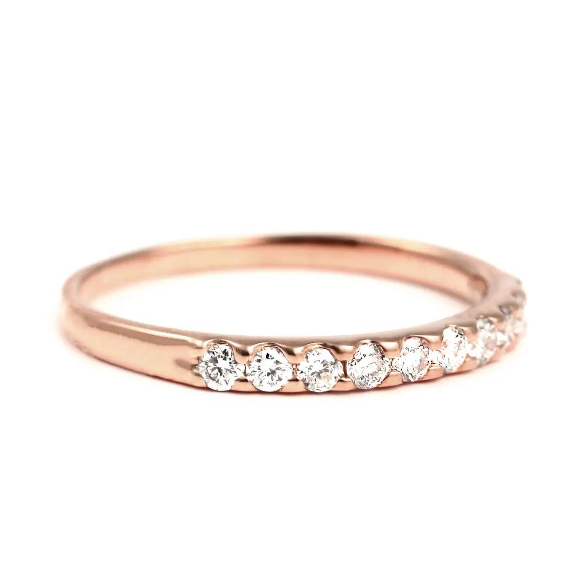 ピンキー　エタニティリング　0.18CT　Ｒ3996DI-R　ピンクゴールド【サイズ：1号～9号（0.5号刻み対応可）】