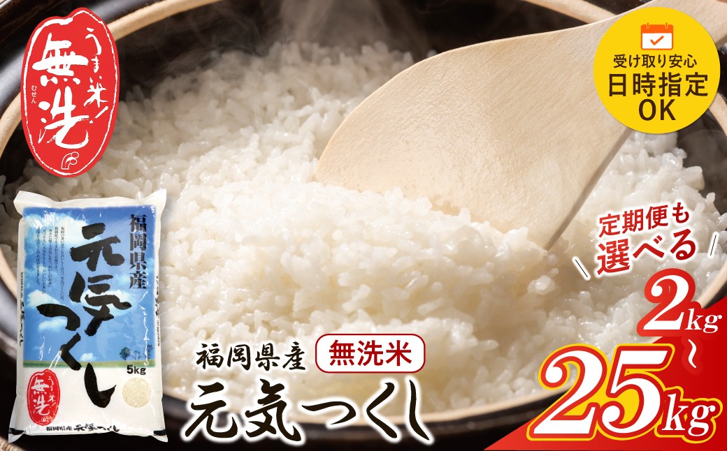 
                  令和7年産 福岡の人気銘柄!!無洗米 福岡県産・元気つくし2kg～25kg Z17 お米 米 こめ コメ ブランド米 白米 人気 おすすめ 無洗米 げんきつくし 福岡県産米 食料品 福岡県 
                