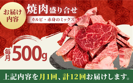 【全12回定期便】佐賀牛 焼肉 切り落とし 500g 【田中畜産牛肉店】 佐賀牛 牛肉 精肉 肉 切り落とし[HBH156]