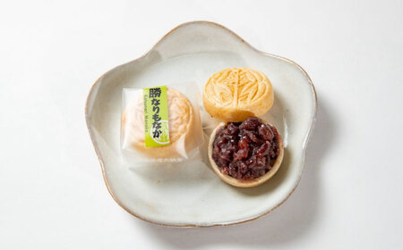 菓子 福山城築城400年記念菓「勝なりもなか」 (12個) 菓子 お取り寄せ あんこ ギフト 手作り 広島県福山市/株式会社三河屋菓子 [BADJ001]
