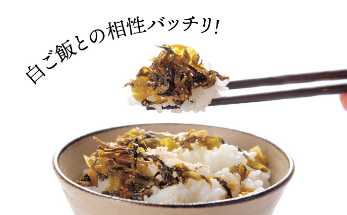 【3回定期便】明太子入りからし高菜600g（300g×2袋） 《糸島》【やますえ】 [AKA056]