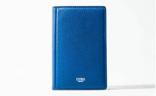 キプリス本革製手帳（ミニ5穴11mm）　カラー：ブルー【革小物 革製品 ソフトシュリンクレザー 牛革 しっとり シーズンレス 職人 手帳 】
