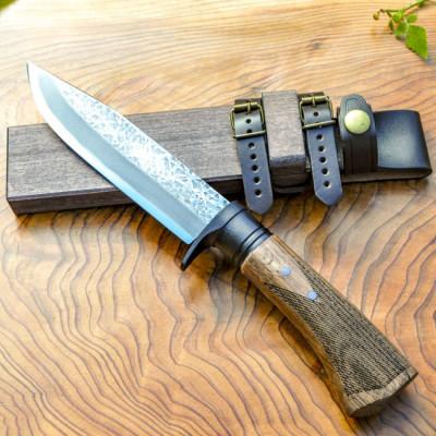 ふるさと納税 南国市 【フロンティア剣鉈 両刃 150】土佐オリジナル白鋼/チェッカー柄 |  | 01