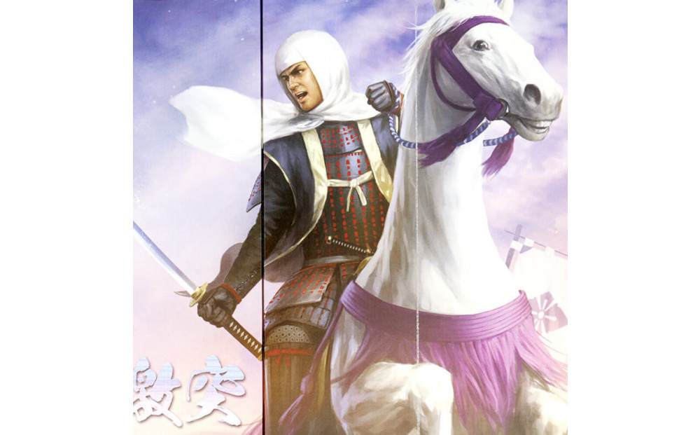 オリジナル【戦国武将6曲ミニ屏風】龍虎激突-上杉・武田-／名古屋刀剣博物館