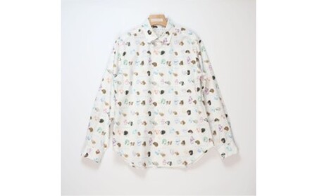 CLOFT 綿100％長袖オリジナルプリントシャツ”人と犬 の絆” XL 0139-019-S07-3