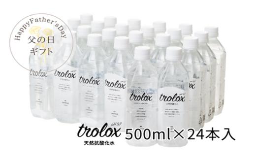 B2-5025-fa／＜父の日ギフト＞天然抗酸化水トロロックス（500ml×24本）