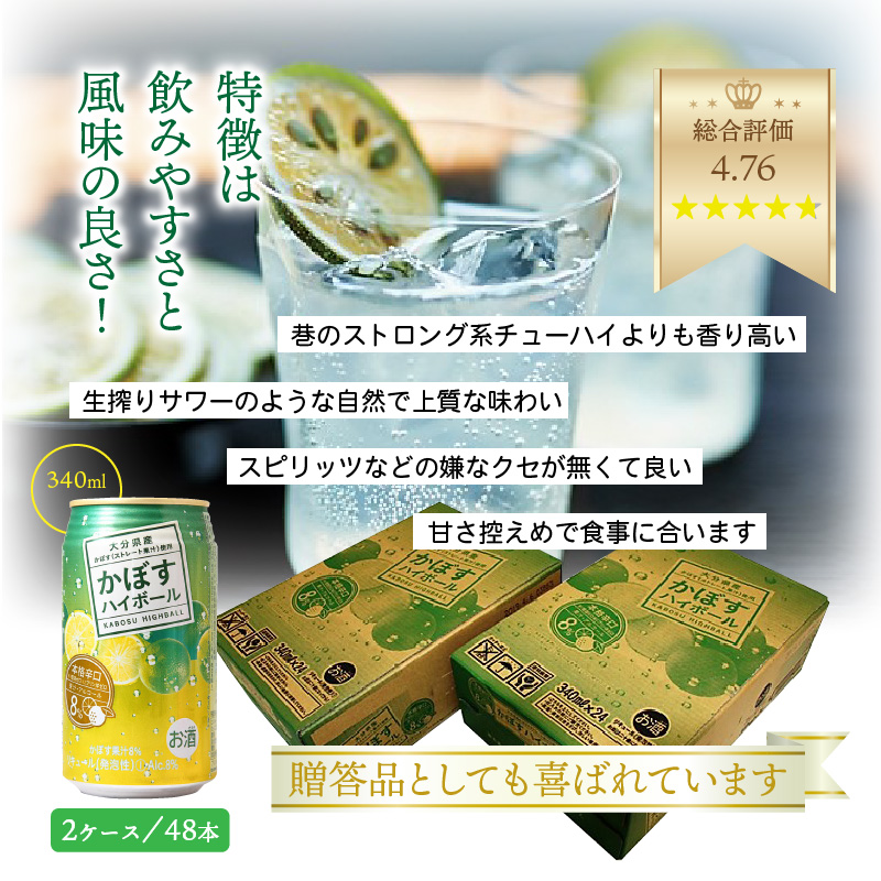 爽快！かぼすハイボール（2ケース/48本）_イメージ5