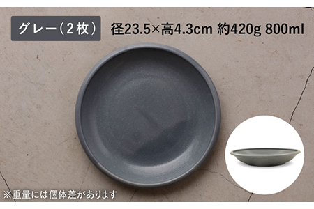 【美濃焼】[超軽量食器] Air MINO  マルチプレート 4枚 セット (ネイビー×2 グレー×2)【井澤コーポレーション】[TBP010]
