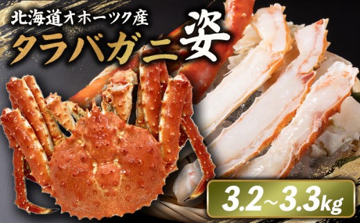 北海道オホーツク産 冷タラバガニ姿　3.2～3.3kg | オンライン申請 ふるさと納税 北海道 雄武 北海道産タラバガニ タラバ カニ かに 蟹 冷凍 海産 海産物 ギフト 贈り物 お取り寄せ ワンストップ マイページ 雄武町【1242001】