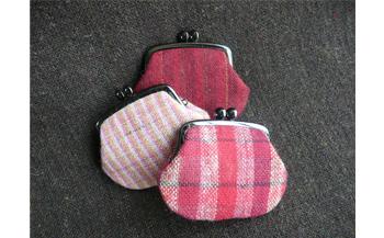 ホームスパン 小銭入（黄・茶）