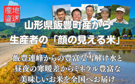 “新米予約”【生産者の顔が見える米】飯豊町産　はえぬき10Kg