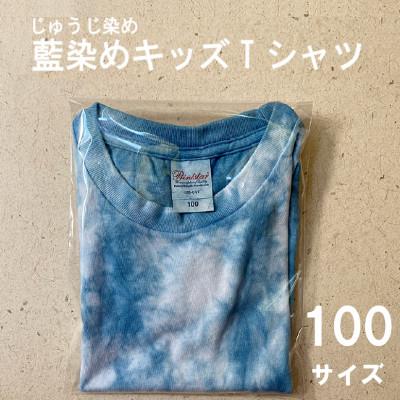 ふるさと納税 木城町 じゅうじ染め キッズTシャツ【藍染め】100サイズ