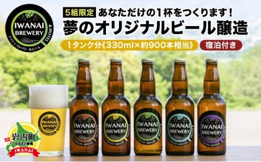 
【5組限定】あなただけの1杯をつくります！夢のオリジナルビール醸造 北海道岩内町 F21H-567
