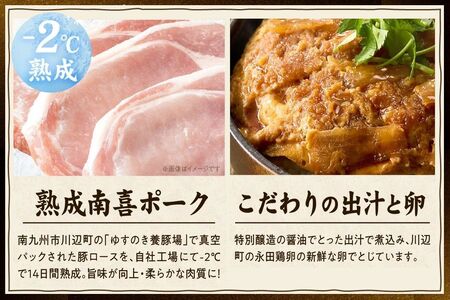 【全6回】南喜ポーク熟成豚 「カツ丼の具 8P」 定期便 130-07